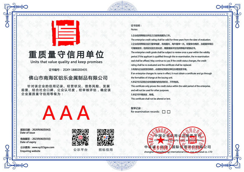甘肅重質(zhì)量守信用單位